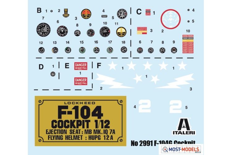 1:12 Italeri 2991 F-104 G Cockpit - Ita2991 3 - ITA2991