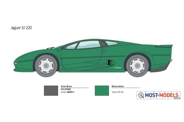 1:24 Italeri 3631 Jaguar XJ 220 Car - Ita3631 2 - ITA3631