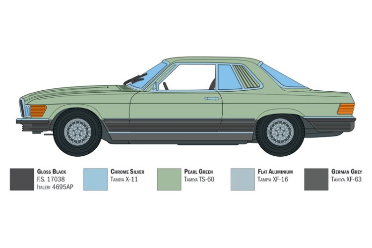 1:24 Italeri 3633 Mercedes-Benz 500 SLC Car - Ita3633 3 - ITA3633