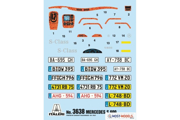 1:24 Italeri 3638 Mercedes Benz 600 S-class - Ita3638 3 - ITA3638