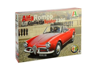 1:24 Italeri 3653 Alfa Romeo Giulietta Spider 1300 - Ita3653 front - ITA3653