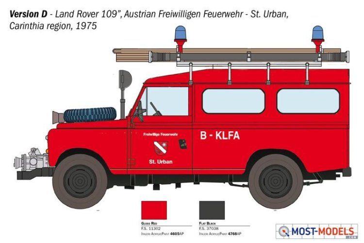 1:24 Italeri 3660 Land Rover Fire Truck - Ita3660 7 - ITA3660