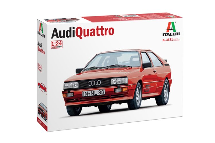 1:24 Italeri 3671 Audi Quattro - Rood - Auto - Ita3671 1 - ITA3671