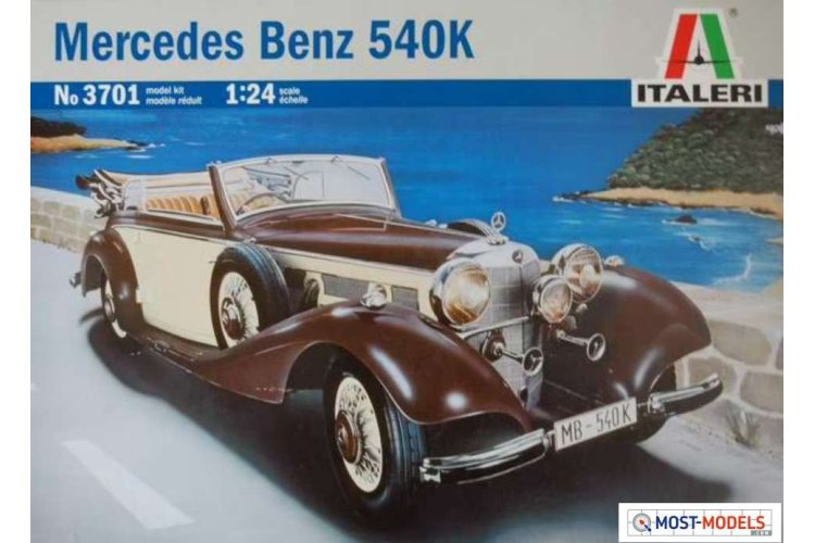 1:24 Italeri 3701 Mercedes-Benz 540K old Car - Ita3701 mercedes italeri 540k 124 1 - ITA3701