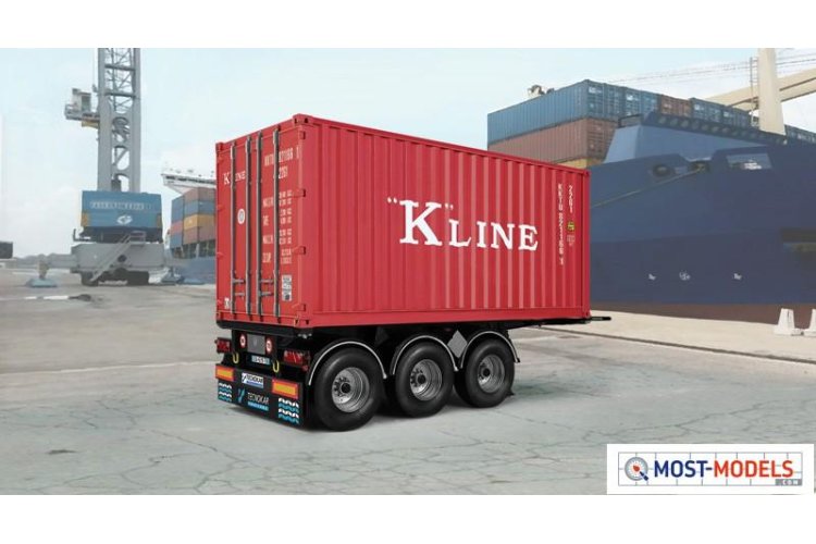 1:24 Italeri 3887 Technokar 20' FT Container Trailer - Ita3887 1 - ITA3887