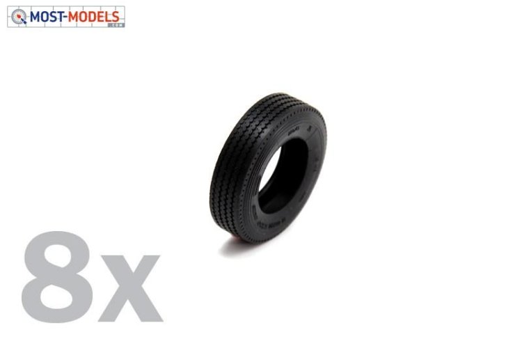 1:24 Italeri 3889 Truck Rubber Tyres (8 pieces) - Ita3889 2 - ITA3889