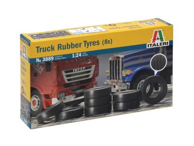 1:24 Italeri 3889 Truck Rubber Tyres (8 pieces) - Ita3889 - ITA3889