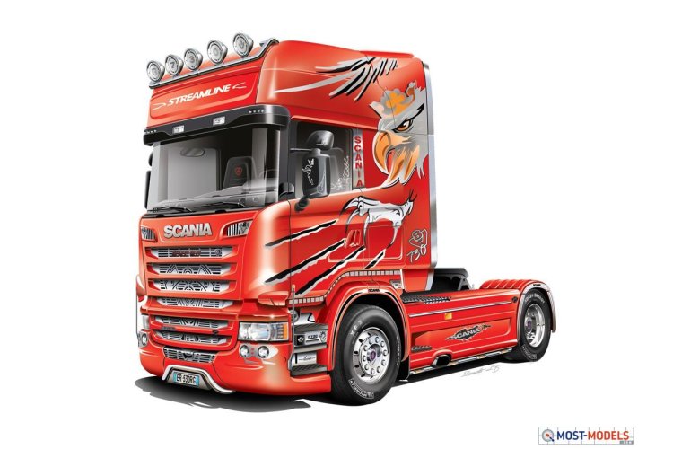 1:24 Italeri 3906 Scania R730 V8 Streamline "Silver Griffin" - Ita3906 5 - ITA3906