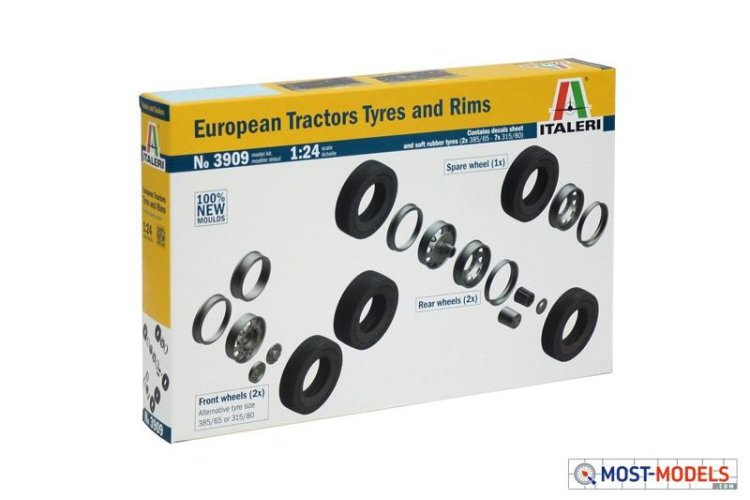 1:24 Italeri 3909 European Tractors Tyres and Rims - Ita3909 2 - ITA3909