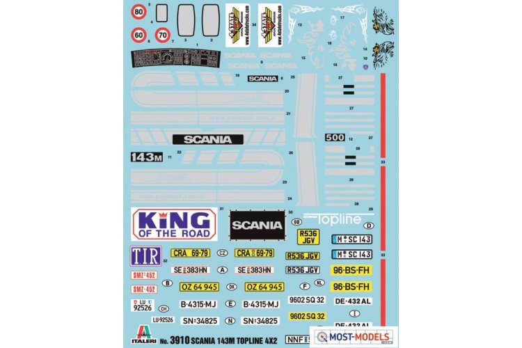 1:24 Italeri 3910 Scania 143M Topline 4x2 - Ita3910 3 - ITA3910