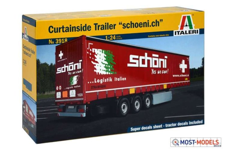 1:24 Italeri 3918 Curtainside Trailer - Schoeni ch - Ita3918 1 - ITA3918