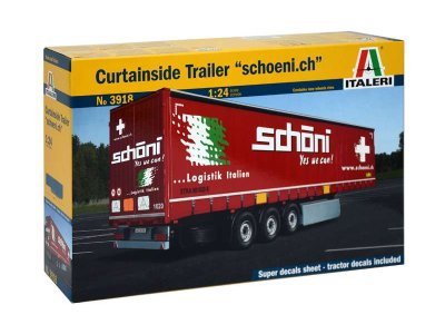 1:24 Italeri 3918 Curtainside Trailer - Schoeni ch - Ita3918 - ITA3918