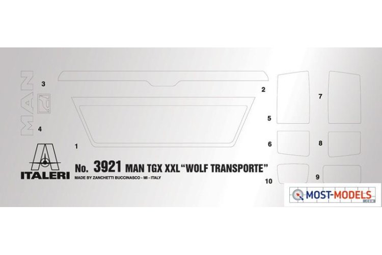 1:24 Italeri 3921 MAN TGX XXL "Wolf Transporte" - Ita3921 3 - ITA3921