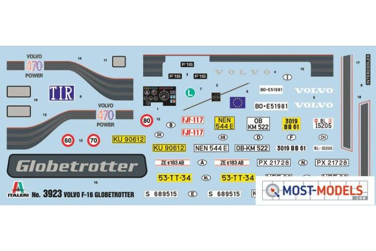 1:24 Italeri 3923 Volvo F16 Globetrotter - Ita3923 2 - ITA3923