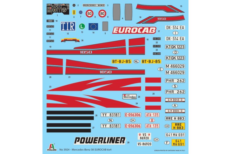 1:24 Italeri 3924 Mercedes-Benz SK Eurocab 6x4 - Ita3924 3 - ITA3924