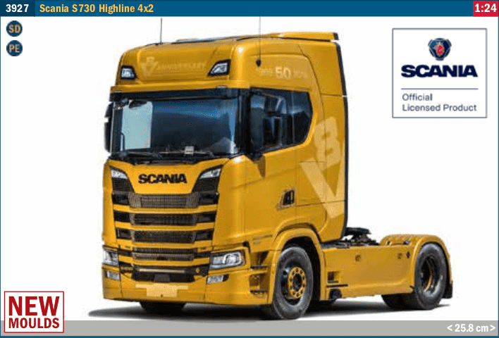 1:24 Italeri 3927 Scania S730 V8 Highline Truck 4x2 - Ita3927 scania s730 highline italeri 1 - ITA3927