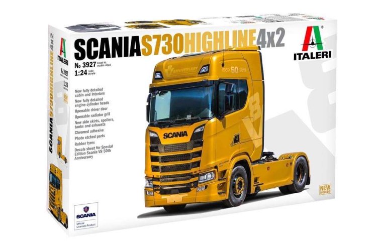 1:24 Italeri 3927 Scania S730 V8 Highline Truck 4x2 - Ita3927 scania s730 v8 italeri 1 - ITA3927