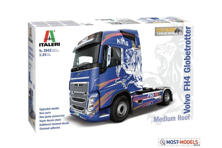 1:24 Italeri 3942 Volvo FH4 Globetrotter medium roof - Ita3942 1 - ITA3942