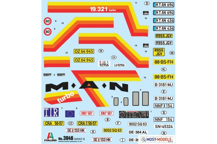 1:24 Italeri 3946 MAN F8 19.321 4X2 - Ita3946 2 - ITA3946