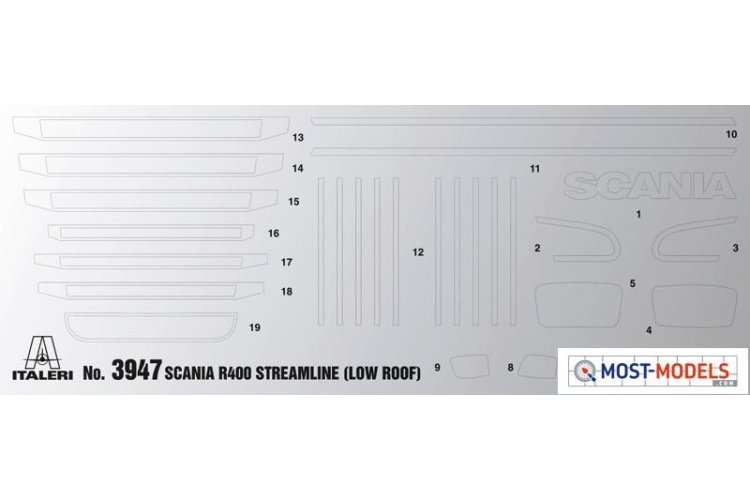 1:24 Italeri 3947 Scania R400 Streamline Flat Roof - Ita3947 3 - ITA3947