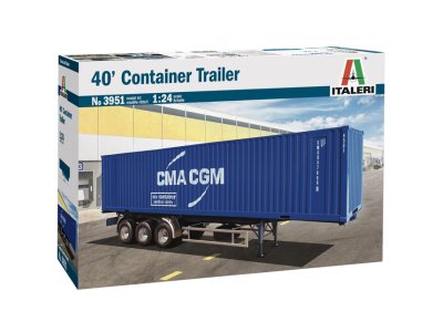 1:24 Italeri 3951 40'FT Container Trailer CMA-CGM - Ita3951 1 - ITA3951