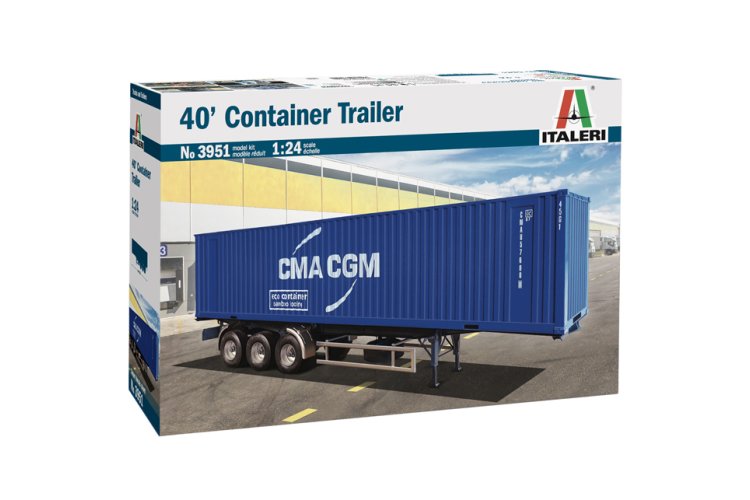 1:24 Italeri 3951 40'FT Container Trailer CMA-CGM - Ita3951 - ITA3951