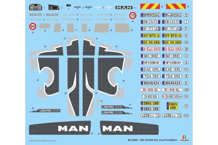 1:24 Italeri 3959 MAN TGX 18.500 XXL D38 - Lion Pro edition Truck - Ita3959 3 - ITA3959