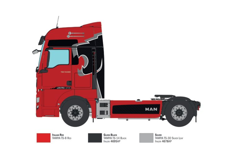 1:24 Italeri 3959 MAN TGX 18.500 XXL D38 - Lion Pro edition Truck - Ita3959 4 - ITA3959