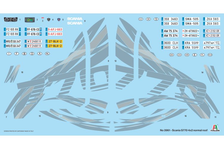 1:24 Italeri 3961 Scania S770 V8 Normal Roof Truck 4x2 - Limited Edition - Ita3961 10 - ITA3961