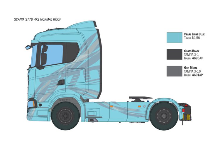 1:24 Italeri 3961 Scania S770 V8 Normal Roof Truck 4x2 - Limited Edition - Ita3961 3 - ITA3961