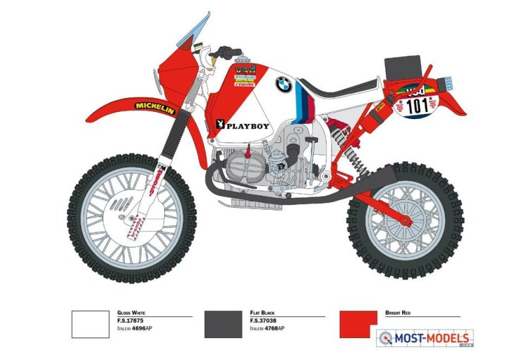 1:9 Italeri 4641 B.M.W. R80 G/S 1000 Paris Dakar 1985 - Ita4641 3 - ITA4641