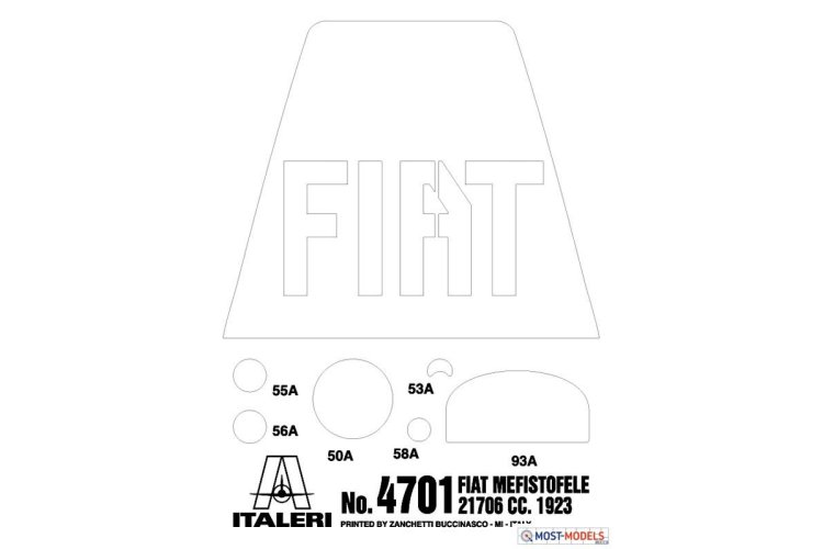 1:12 Italeri 4701 FIAT Mefistofele 21706 c.c.1923-25 - Ita4701 3 - ITA4701