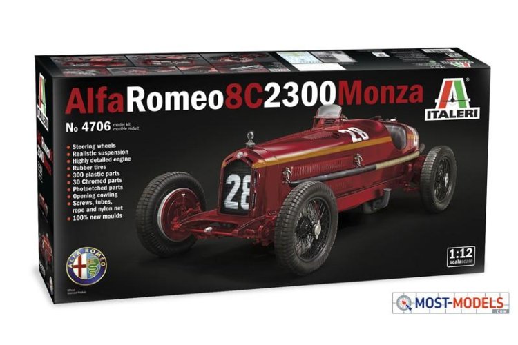 1:12 Italeri 4706 Alfa Romeo 8C 2300 Monza - Ita4706 2 - ITA4706