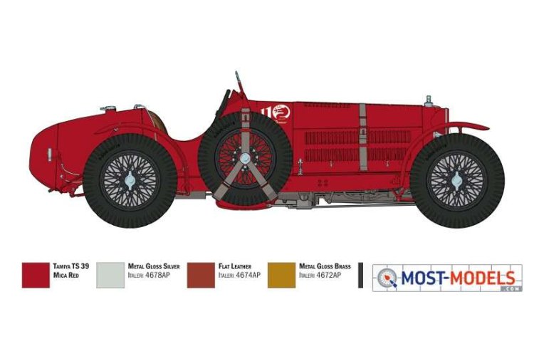 1:12 Italeri 4708 Alfa Romeo 8C 2300 Roadster - Ita4708 3 - ITA4708