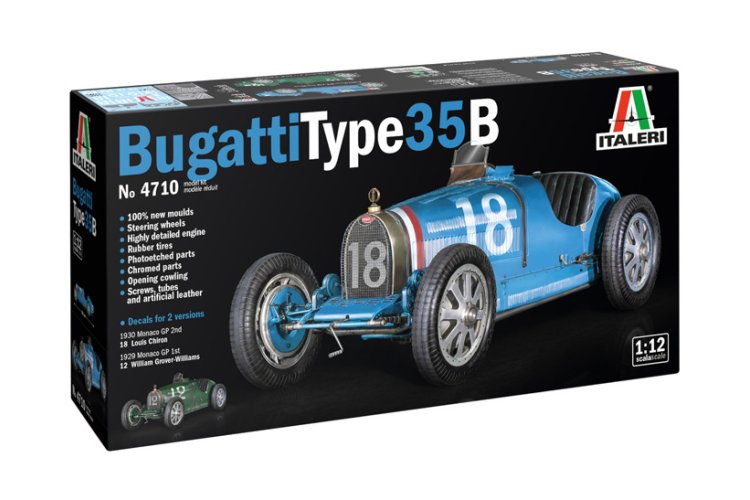 1:12 Italeri 4710 Bugatti Type 35B Car - Ita4710 4 - ITA4710