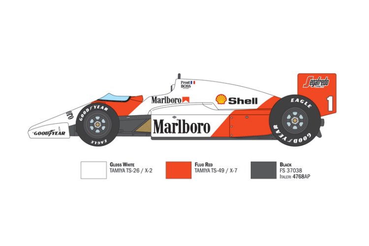 1:12 Italeri 4711 McLaren MP42C - Prost - Rosberg - Formula 1 - Ita4711 10 - ITA4711