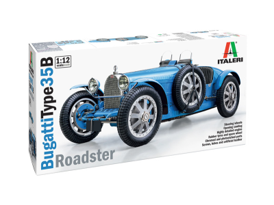 1:12 Italeri 4713 Bugatti 35B Roadster Car - Monte Carlo 1930 - Ita4713a - ITA4713