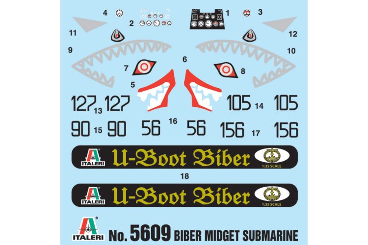 1:35 Italeri 5609 U-Boat Biber - Midget Submarine Biber-class - Ita5609 3 - ITA5609