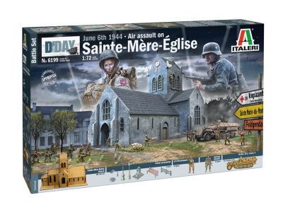 1:72 Italeri 6199 Battle of Normandy Sainte-Mere-Eglise 6 June 1944 - Battle Set - Ita6199 - ITA6199