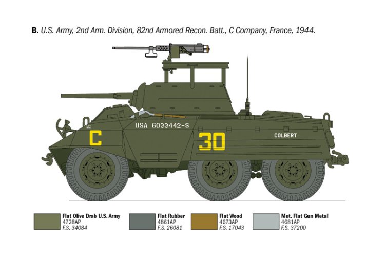 1:35 Italeri 6364 M8 Greyhound - D-Day 80th Anniversary - Ita6364 3 - ITA6364