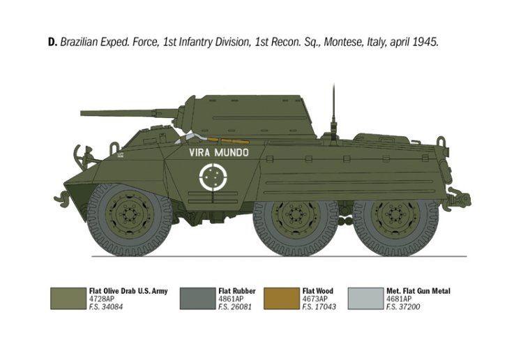 1:35 Italeri 6364 M8 Greyhound - D-Day 80th Anniversary - Ita6364 5 - ITA6364