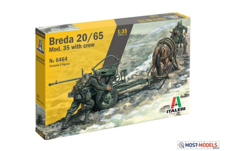 1:35 Italeri 6464 Breda 20/65 Mod. 35 with Crew - Ita6464 breda italeri 1 - ITA6464