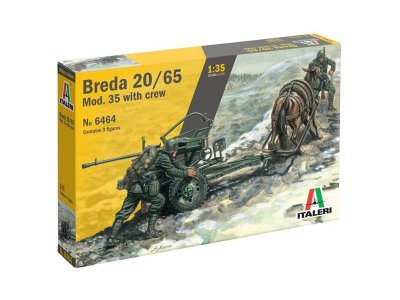 1:35 Italeri 6464 Breda 20/65 Mod. 35 with Crew - Ita6464 breda italeri - ITA6464