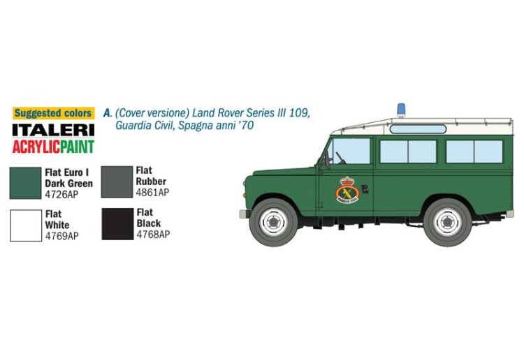 1:35 Italeri 6542 Land Rover Series III 109 "Guardia Civil" - Ita6542 3 - ITA6542