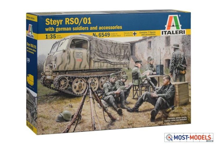 1:35 Italeri 6549 Steyr RSO/01 with German Soldiers - Ita6549 1 - ITA6549