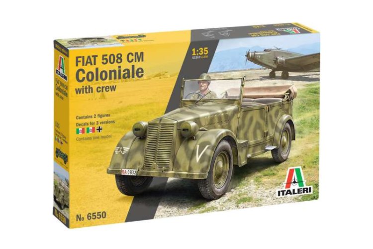 1:35 Italeri 6550 Fiat 508 CM Coloniale with Crew - Ita6550 1 - ITA6550