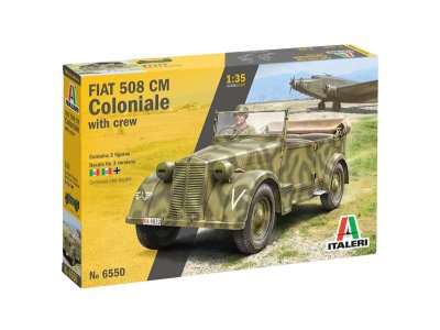 1:35 Italeri 6550 Fiat 508 CM Coloniale with Crew - Ita6550 - ITA6550