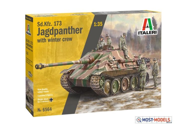 1:35 Italeri 6564 Sd.Kfz.173 Jagdpanther with Winter Crew - Ita6564 2 - ITA6564