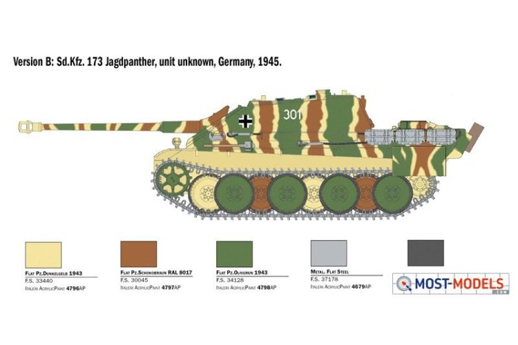 1:35 Italeri 6564 Sd.Kfz.173 Jagdpanther with Winter Crew - Ita6564 5 - ITA6564