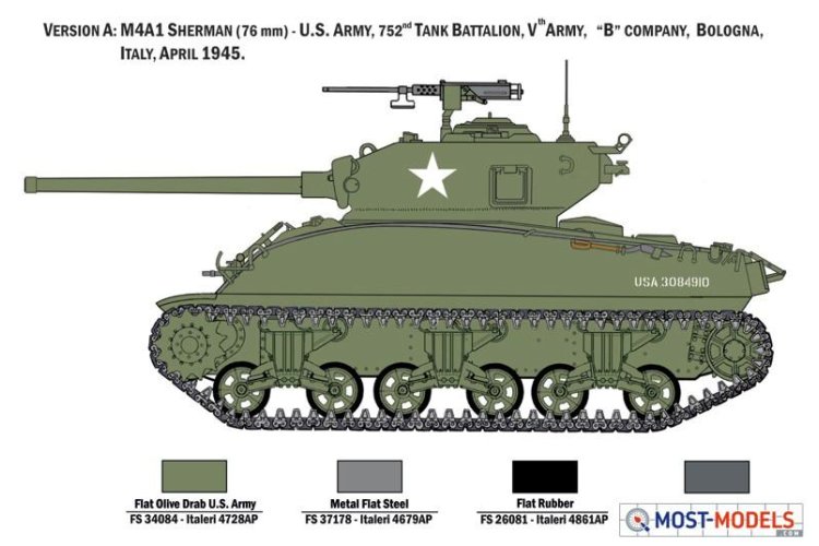 1:35 Italeri 6568 M4A1 Sherman with U.S. Infantry - Ita6568 4 - ITA6568